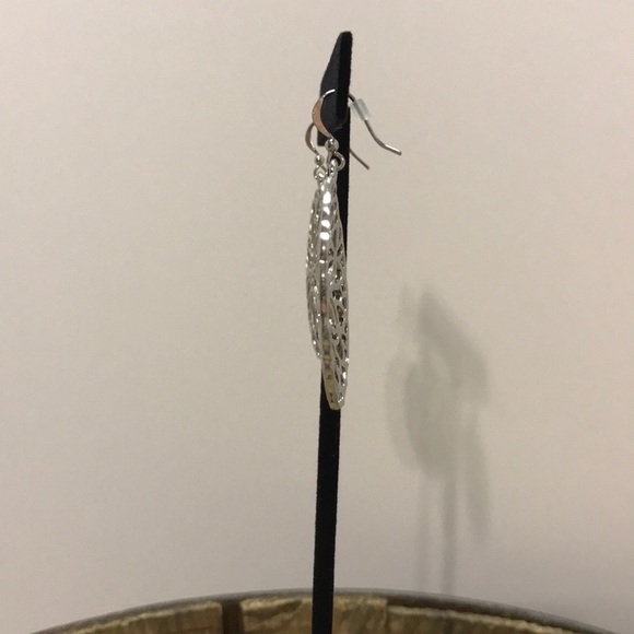 Open-work Ornate Disc Drop Earrings - Picture 4 of 5